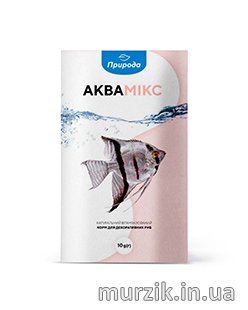 Упаковка Корм для рыб "Аквамикс" по 10 г. (20 шт/1 уп) 32601406 фото