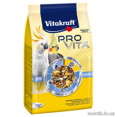 Корм для средних попугаев с пробиотиком Vitakraft &#171;Pro VITA&#187; 750 г 32589775 фото