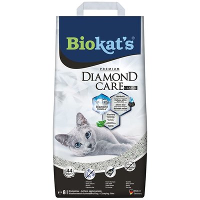 Наполнитель Biokats Diamond Classic для кошачьего туалета, бентонитовый, 8 л 613253 фото