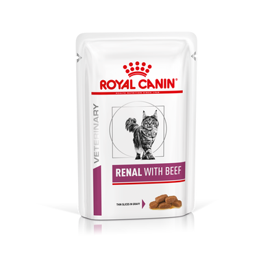 Влажный корм Royal Canin (Роял Канин) Renal с говядиной при почечной недостаточности пауч 85 г. RC 4031001 фото