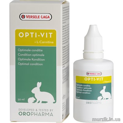 Oropharma Opti-Vit (Орофарма Опти-Вит) с L-карнитином, жидкие витамины для кроликов и грызунов 50мл. 42245089 фото