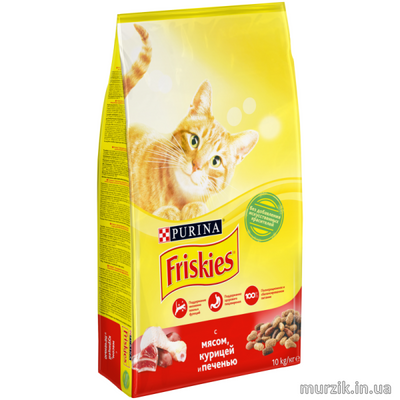 Сухой корм для котов и кошек Friskies (Фрискис) мясо, курица, овощи10 кг 32582944 фото