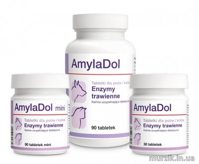 Витаминная добавка для собак и кошек Dolfos AmylaDol (Амиладол) 90 табл. 9108800 фото