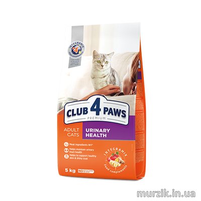 Сухой корм для взрослых кошек и котов "Клуб 4 Лапы" Premium Urinary Health Здоровье мочевыводящих путей 14 кг 9183350 фото