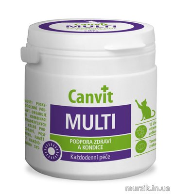 Витамины Canvit Multi (Канвит Мульти) для кошек 100 г (100 табл.) 6233989 фото