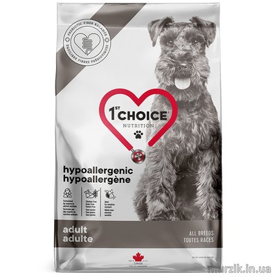 Сухой корм для собак средних и крупных пород 1st Choice (Фест Чойс) гипоаллергенный с уткой и бататом (Hypoallergic) 4,5 кг. 1443457 фото