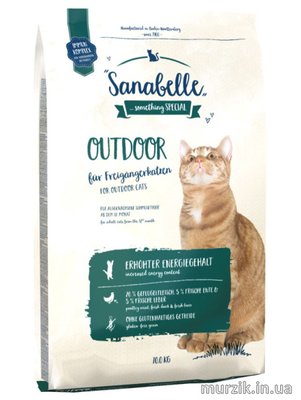 Сухой корм для активных и часто бывающих на улице кошек Sanabelle Outdoor (Санабель Аутдор), 10 кг 32589954 фото