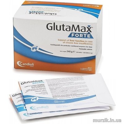 Гепатопротектор "Giuta Max" (Глута Макс) таблетки для поддержания печени у собак (20 таб.) 42076054 фото