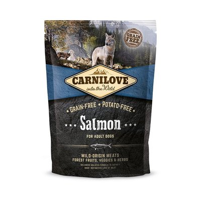 Сухой корм Carnilove Salmon для взрослых собак всех пород, лосось, 1,5 кг 150826 фото