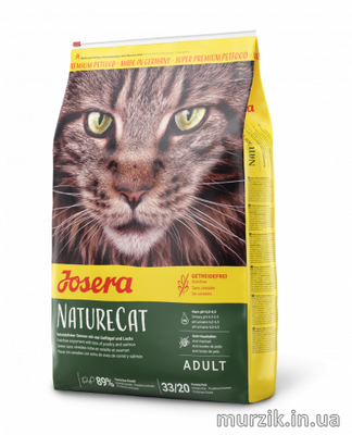 Корм Josera (Йозера) NatureCat (НейчерКет) без зерновий з м'ясом птиці та лосося для котів 2 кг 50005512 фото