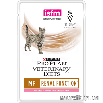 Набор 10шт!!!Влажный корм Purina Pro Plan Veterinary Diets NF для котов при патологии почек с лососем (пауч) 85 г 42078890 фото