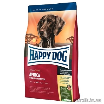 Сухой корм для собак Happy Dog Supreme Sensible Afrika 12,5 кг. 8931240 фото