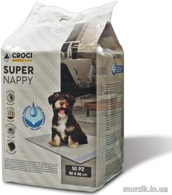 Пеленки для собак и щенков Croci Super Nappy 50 шт (60x60) см 32587262 фото