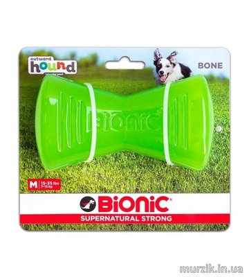 Игрушка для собак Bionic Bone (Бионик Опак Бон кость),средняя зеленая, 12 см 42364279 фото