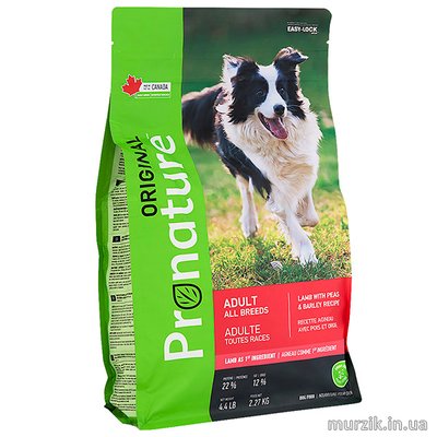 Сухой корм для собак всех пород Pronature Original Adult Lamb с ягненком, горохом и ячменем 2,27 кг 9121308 фото
