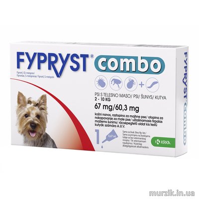 Фиприст Комбо (Fypryst Combo) для собак карликовых и малых пород 2-10 кг. (3 тюбика) 4712264 фото