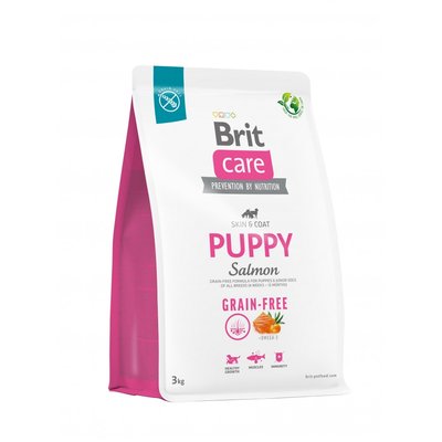 Сухой корм Brit Care Dog Grain-free Puppy для щенков, беззерновой с лососем, 3 кг 172194 фото