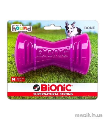 Игрушка для собак Bionic Bone (Бионик Опак Бон кость), средняя фиолетовая, 12 см 42364287 фото