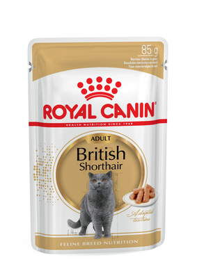 Вологий корм для британських котів та кішок Royal Canin (Роял Канін) British Shorthair Adult пауч (у соусі) 85 г. RC 2032001 фото
