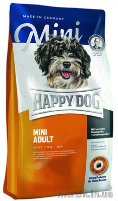 Сухой корм для собак мелких пород Happy Dog Supreme Mini Adult 4 кг. 8931255 фото
