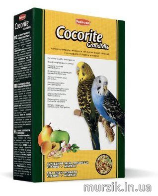 Комплексный корм для маленьких попугаев Padovan GRANDMIX COCORITE 400 г 9112498 фото