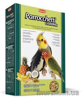 Комплексный корм для средних попугаев GRANDMIX PARROCCHETTI 400 г 9112500 фото