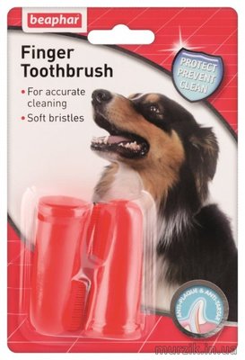 Зубная щетка Beaphar Finger Toothbrush на палец для собак 42067321 фото