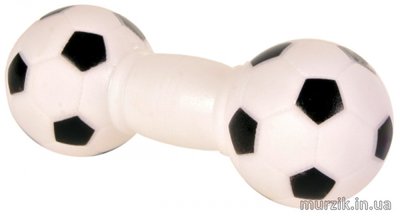Игрушка для собак "Гантель футбольная" пищащая винил 14 см 1451902 фото