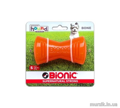 Игрушка для собак Bionic Bone (Бионик Опак Бон кость), малая оранжевая, 9,4 см 42364290 фото