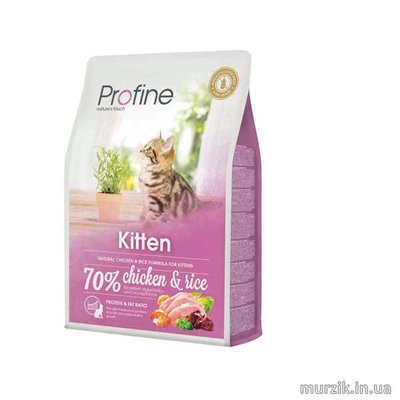Сухий корм Profine Kitten для кошенят, з куркою та рисом, 2 кг 170560 фото