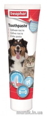 Зубная паста Beaphar Toothpaste со вкусом печени для собак и кошек 100 г 31749937 фото