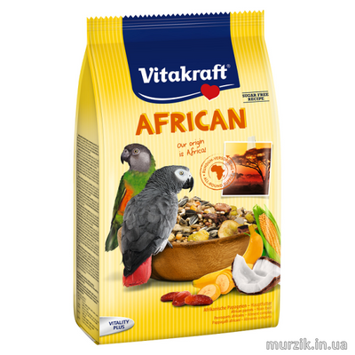 Корм для крупных африканских попугаев Vitakraft &#171;African&#187; 750 г 32589790 фото