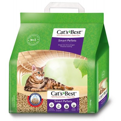 Наполнитель Cat’s Best Smart Pellets для кошачьего туалета, древесный, 5л/2.5кг 320213 фото