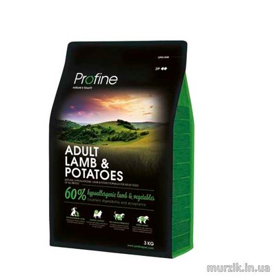 Сухой корм Profine Adult для взрослых собак всех пород, с ягнятиной и картофелем, 3 кг 170550 фото