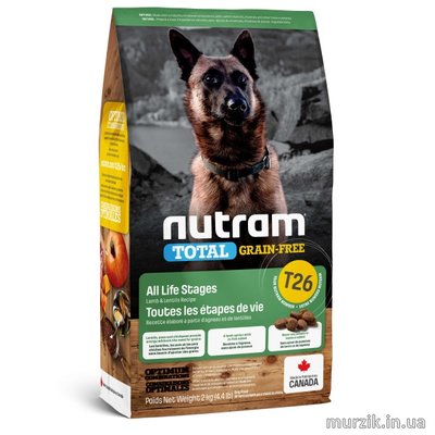 Сухой беззерновой корм для собак Nutram Total GF Lamb & Lentils с ягненком и бобами 11,4 кг. 8564076 фото