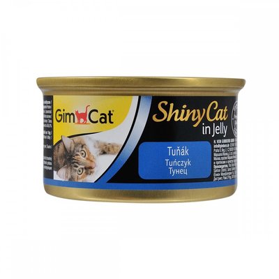Вологий корм GimCat Shiny Cat для котів, тунець, 70 г 413082 фото