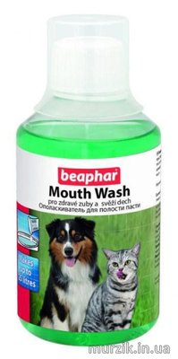 Mouth Wash ополаскиватель для полости рта Beaphar собак и кошек 250 мл 31749938 фото