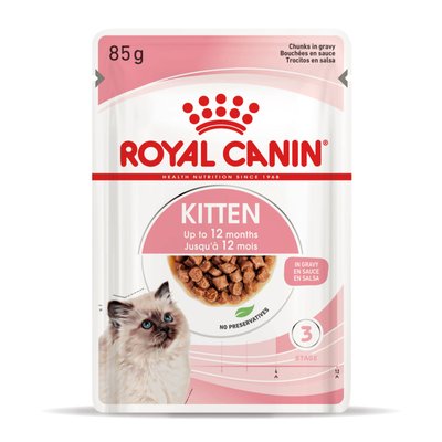 Вологий корм Royal Canin (Роял Канін) Kitten для кошенят від 4 до 12 місяців пауч (у соусі) 85 г/12 шт. RC 4058001 (x12) фото