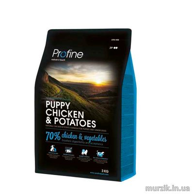 Сухой корм Profine Puppy для щенков и юниоров всех пород, с курицей и картофелем, 3 кг 170533 фото