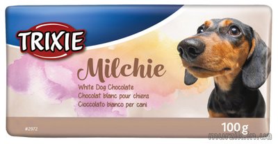 Шоколад для собак "Milchie" белый 100 г 1455369 фото