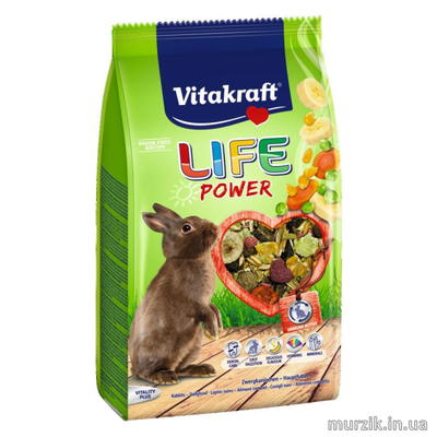 Корм для кроликов с бананом Vitakraft Life Power 600 г 1438566 фото