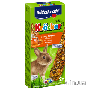 Крекер для кроликов с попкорном и мёдом Vitakraft (2шт) 1438603 фото