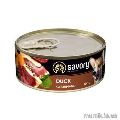 Влажный корм Savory Duck для взрослых собак c уткой 100 г 42244928 фото