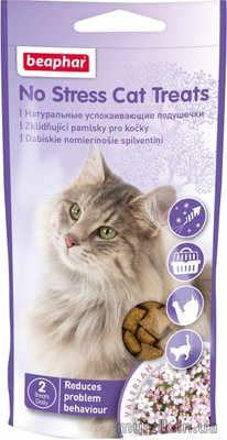 Лакомство Beaphar No Stress Cat Treats Антистресс для котов 35 г. 31748017 фото