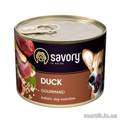Влажный корм Savory Duck для взрослых собак c уткой 200 г 42244929 фото