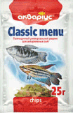 Корм для рыб Аквариус Classic Menu - Chips (Чипсы) 25 г 1944876 фото