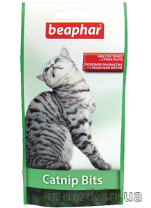 Лакомства для котов Catnip Bits хрустящие подушечки с кошачьей мятой 35 г 31748165 фото
