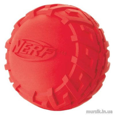 Игрушка для собак Nerf Мяч с пищалкой d=7,6 см (красный) 41527728 фото