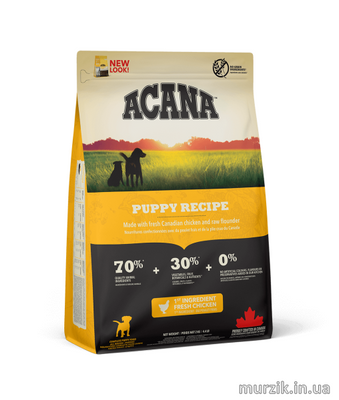 Сухой корм ACANA Puppy Recipe для щенков всех пород 0,340 кг. 2173084 фото