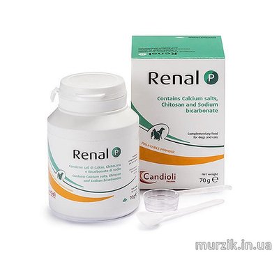 Порошок " Renal P" (Ренал Р) при почечной недостаточности для кошек и собак 70гр 42077375 фото